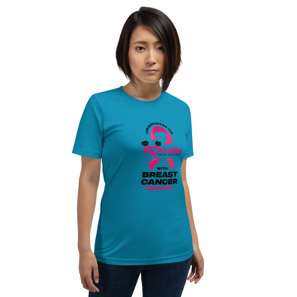 Breast Cancer Unisex t-shirt turquoise