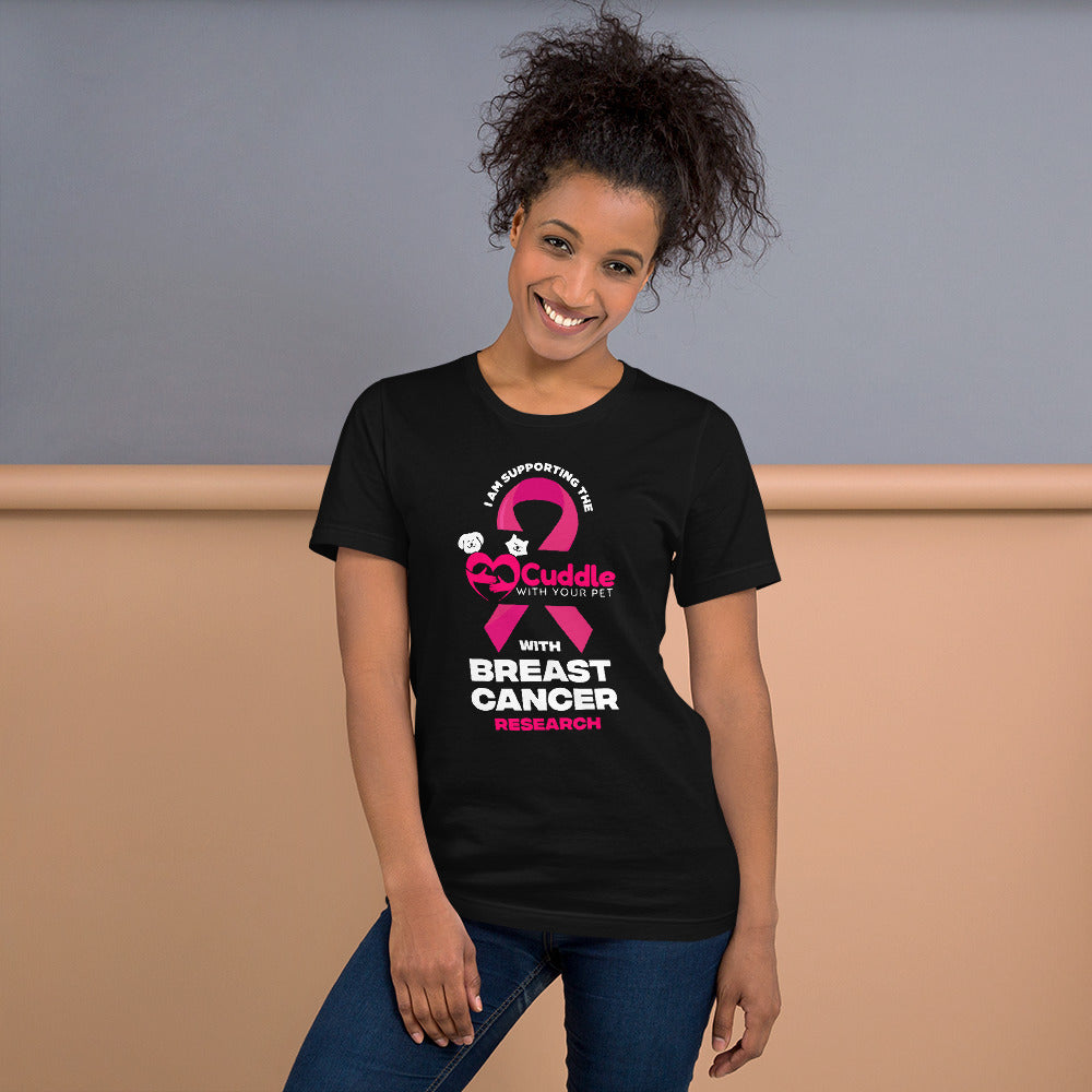 Breast Cancer Unisex t-shirt Black