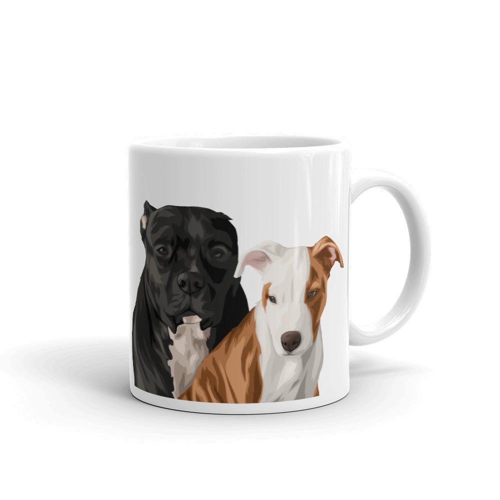 Pit Bull Pups Mug - Cuddle With Your Pet